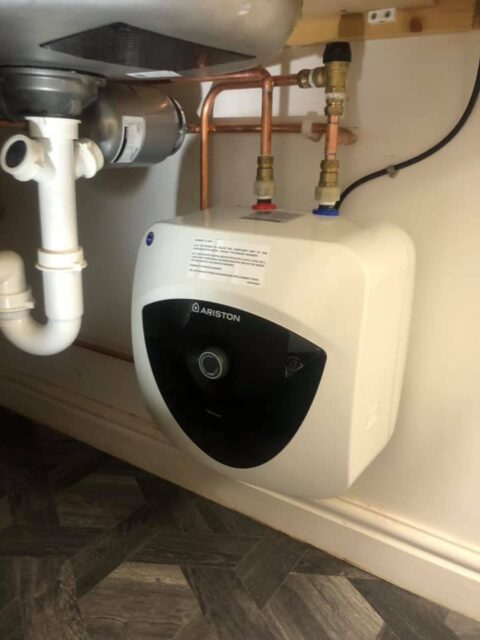 Electric Water Boiler Plumnbing Install
