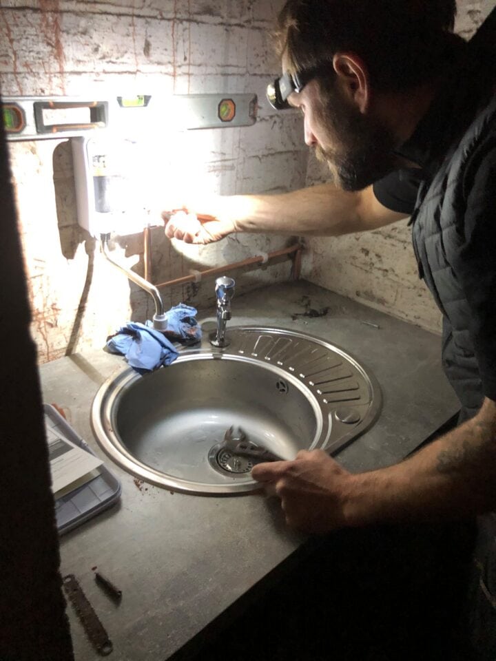 instant boiling water unit installation