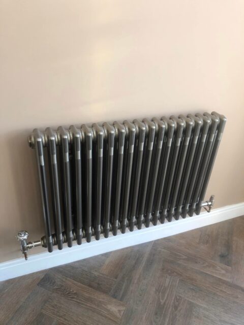 New Cast Iron Wall Hung Radiator Installation