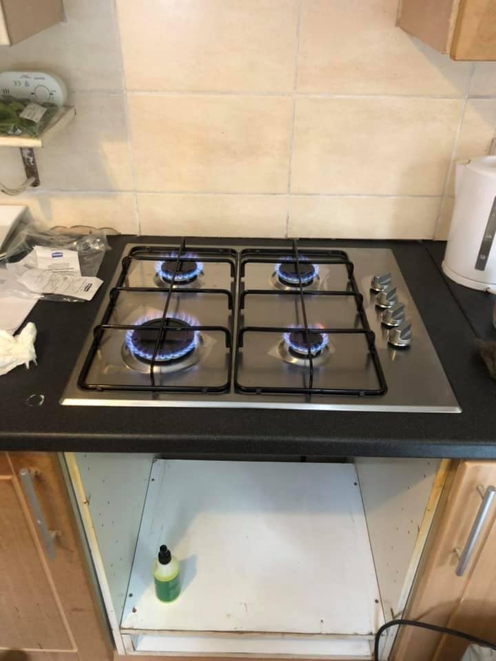 New Gas Hob Fitted Tested And Certified