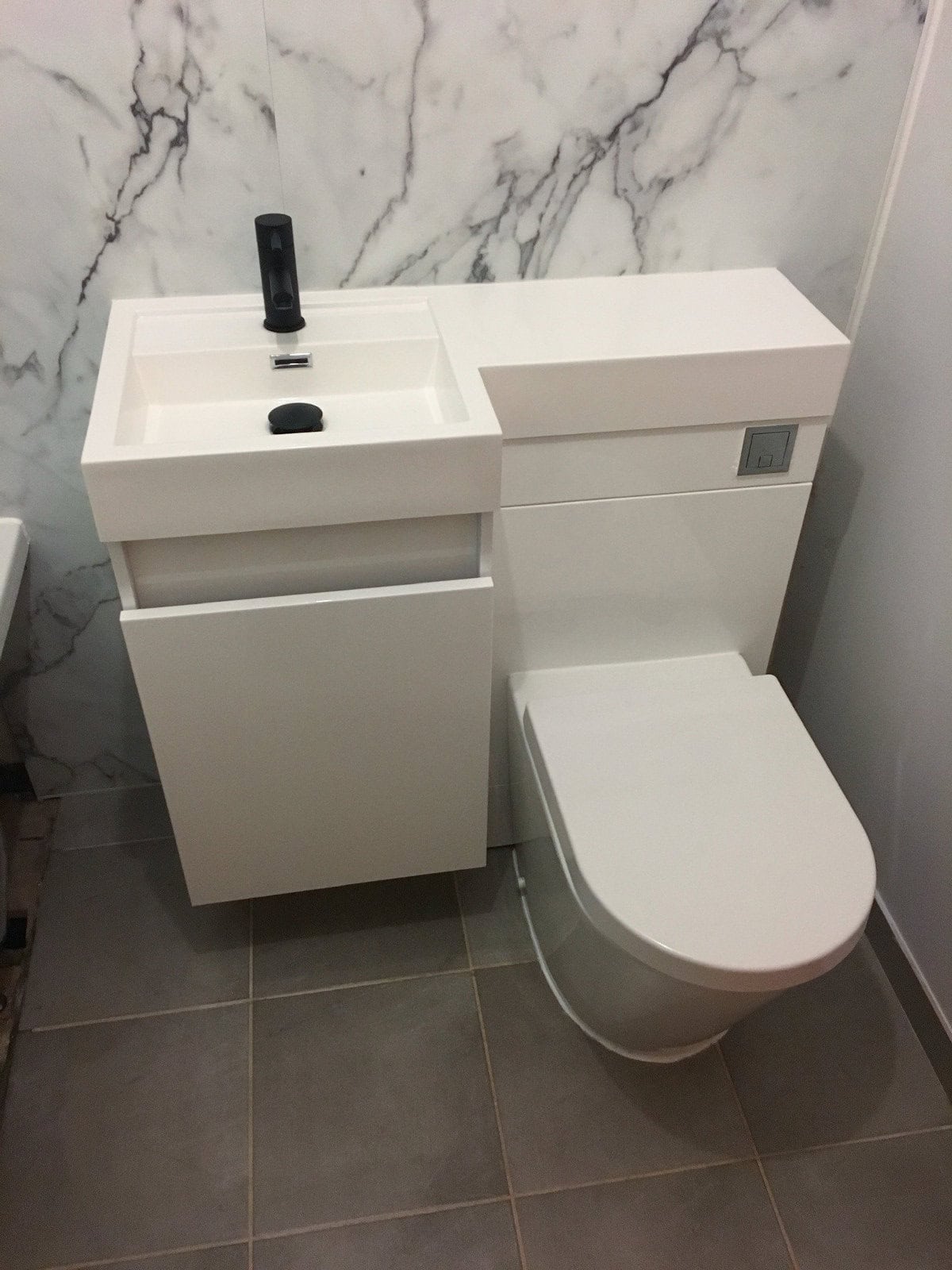New Toilet And Integrated Basin Install